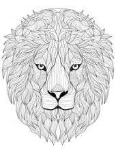 Load image into Gallery viewer, Lion Coloring Sheet - Goin Postal Brentwood
