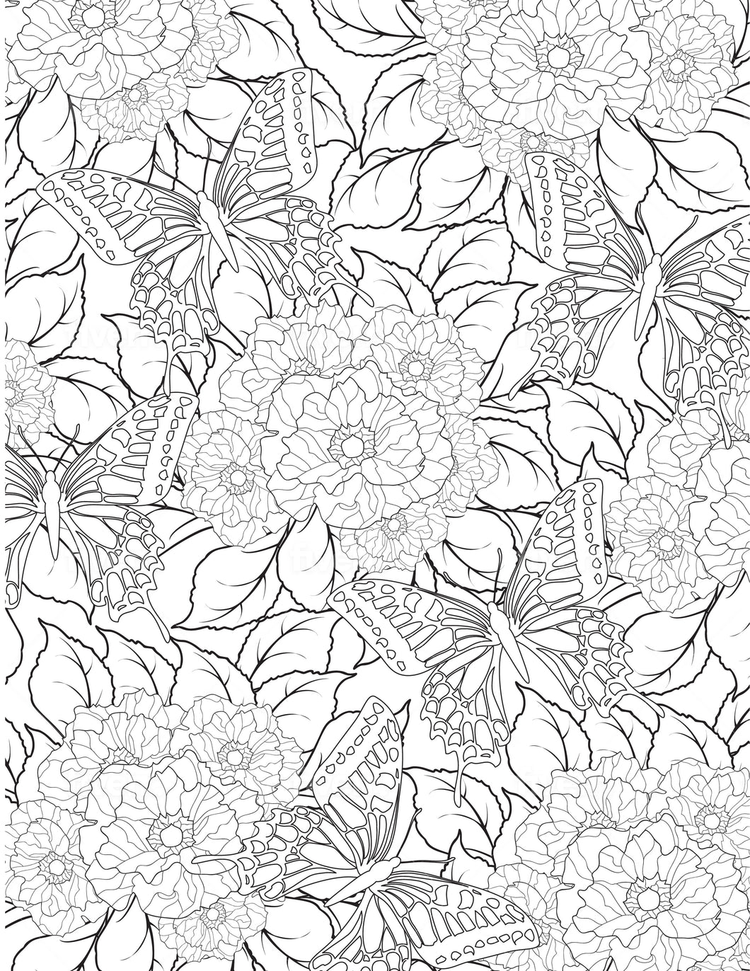 Flowers Coloring Sheet - Goin Postal Brentwood