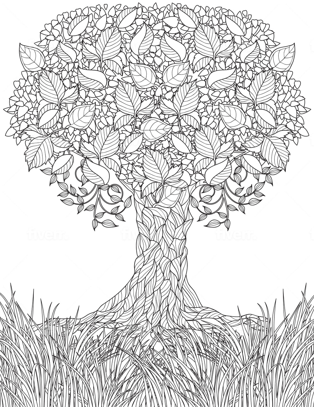 Tree Coloring Sheet - Goin Postal Brentwood