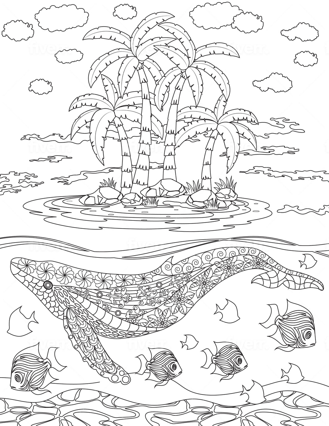 Whale Coloring Sheet - Goin Postal Brentwood